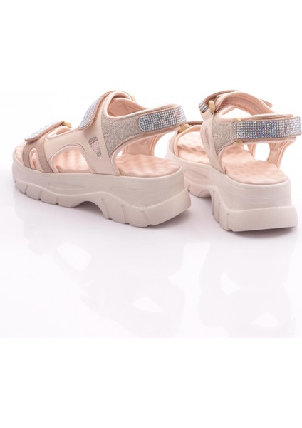 4740-22Y Kadin Kalin Taban Cirtli Sandalet modelleri