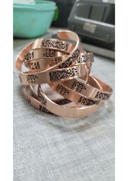 Erkek Kadın Bakır Bileklik Kişiye Özel Isim Yazılır Bakır Bilezik Bileklik modelleri