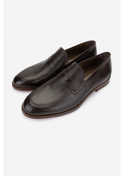 Erkek Deri Kahverengi Klasik Ayakkabı 342 9142 Erk Ayk Y25 Kahve indirimleri