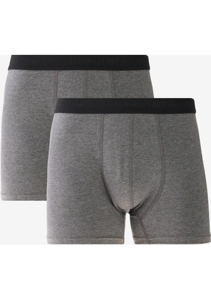 Pamuklu 2'li Paket Esnek Boxer