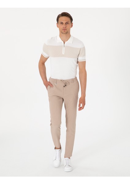 Erkek Bej Klasik Jogger Pantolon 50303603-VR011