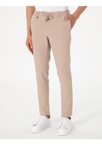 Erkek Bej Klasik Jogger Pantolon 50303603-VR011