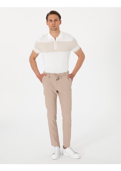 Erkek Bej Klasik Jogger Pantolon 50303603-VR011