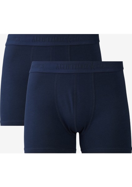 Pamuklu 2'li Paket Esnek Boxer