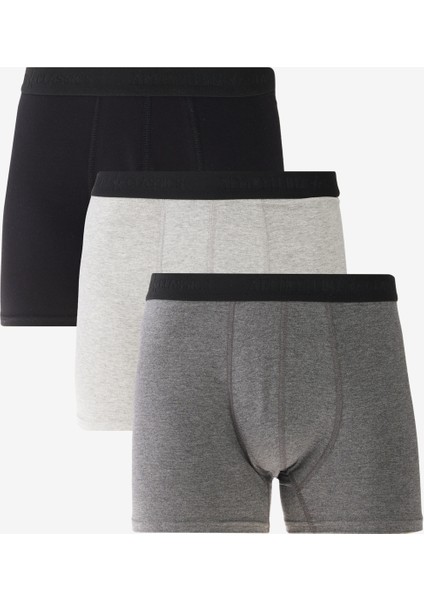 Pamuklu 3'lü Paket Esnek Boxer