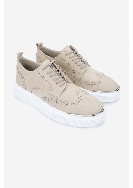 Erkek Deri Bej Sneakers & Spor Ayakkabı 352 22284 Erk Ayk Y25 Bej Nbk