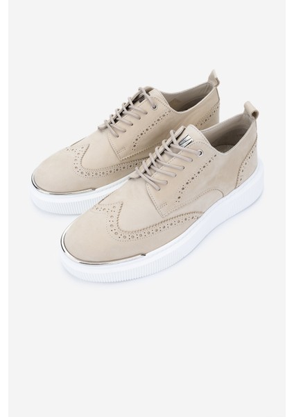 Erkek Deri Bej Sneakers & Spor Ayakkabı 352 22284 Erk Ayk Y25 Bej Nbk