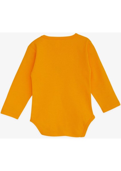 Erkek Bebek Çıtçıtlı Zıbın Body Yazı Baskılı 9 Ay-3 Yaş, Hardal Sarı modelleri