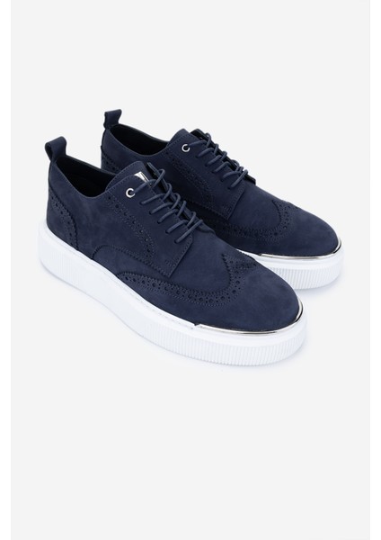 Erkek Deri Lacivert Nubuk Sneakers & Spor Ayakkabı 352 22284 Erk Ayk Y25 Lacı Nbk