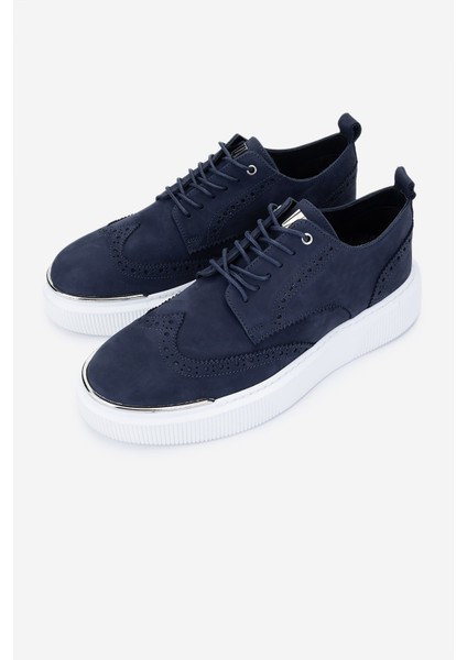 Erkek Deri Lacivert Nubuk Sneakers & Spor Ayakkabı 352 22284 Erk Ayk Y25 Lacı Nbk