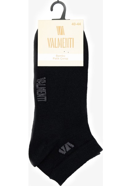 Erkek Bambu Siyah Patik Spor Çorap 1114 V30 Erk Crp 40-44 Sıyah