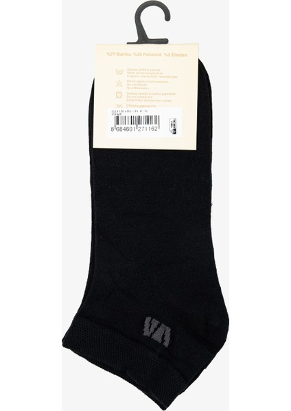 Erkek Bambu Siyah Patik Spor Çorap 1114 V30 Erk Crp 40-44 Sıyah