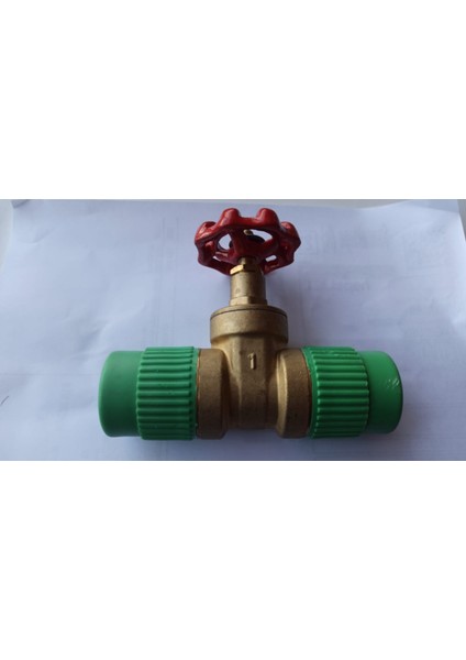Küresel Vana Gizli Pirinç Sürgülü Vana Ppr Bağlantılı Isı Yalıtımlı Yüksek Basınçlı Durdurma Vanası Ppr 32MM 06-21 Yeşil-Siyah K.t.p Made In Italy