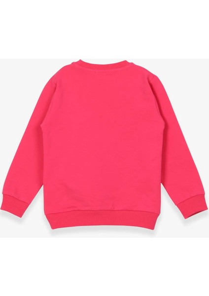 Kız Çocuk Sweatshirt Köpekcik Baskılı 3-7 Yaş, Mercan modelleri
