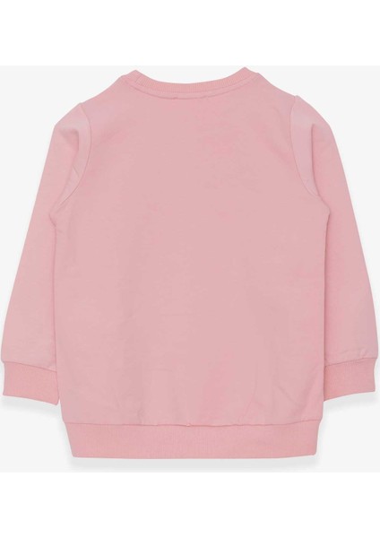 Kız Çocuk Sweatshirt Dostluk Temalı 6-12 Yaş, Pudra fiyatları
