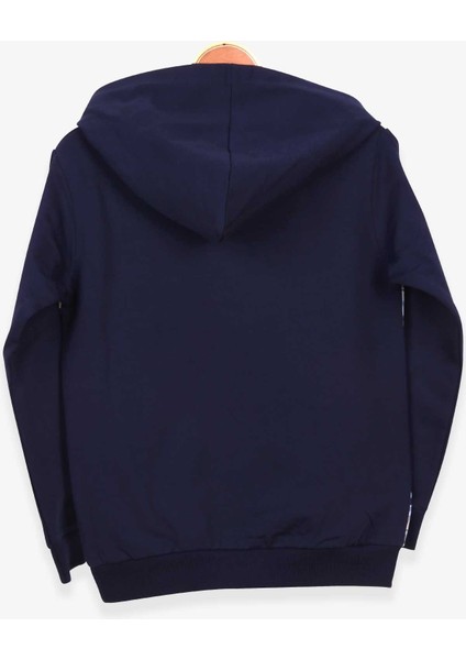Erkek Çocuk Sweatshirt Desenli Nakışlı 6-12 Yaş, Lacivert