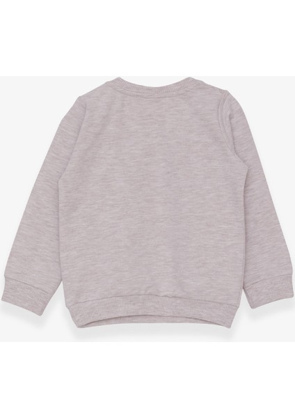 Kız Çocuk Sweatshirt Hayvancık Baskılı 1.5-5 Yaş, Bej Melanj fiyatları