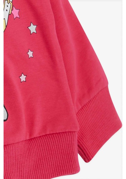 Kız Çocuk Sweatshirt Unicorn 2-6 Yaş, Fuşya fırsatları