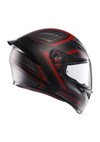 Kask/k1 S E2206 Slıng Matt Black/red