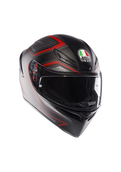 Kask/k1 S E2206 Slıng Matt Black/red