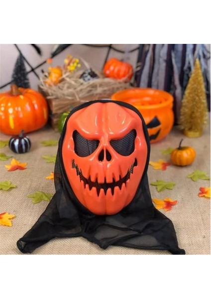 Parti Süsü Brş Halloween Maske Pumpkın Surat (MASK-1024) (MSK-2244)