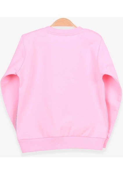 Kız Çocuk Sweatshirt Köpek Baskılı 2-6 Yaş, Pudra