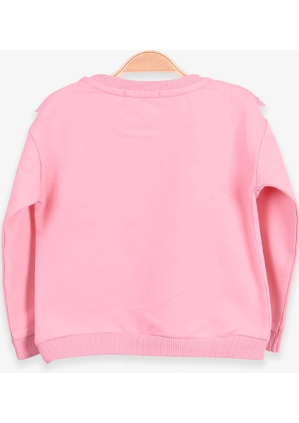 Kız Çocuk Sweatshirt Güpürlü 1.5-5 Yaş, Somon