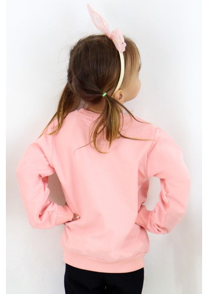 Kız Çocuk Sweatshirt Unicorn 2-6 Yaş, Somon fiyatları