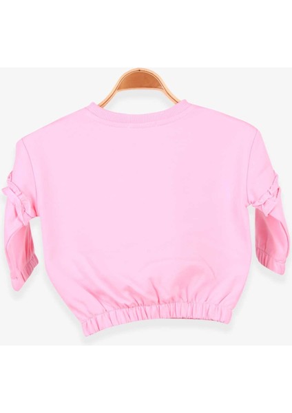 Kız Çocuk Sweatshirt Okul Temalı 1-4 Yaş, Pudra fiyatları