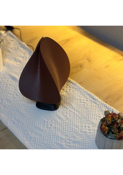Leaf Modern Tasarımlı Şık Abajur |dekoratif Masa Lambası, Yatak Odası, Salon ve Ofis Aydınlatması