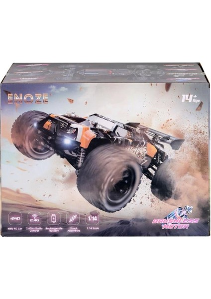 Zorlu Arazi Deneyimi Sunan Kumandalı 4x4 Fırçalı Motor Araç