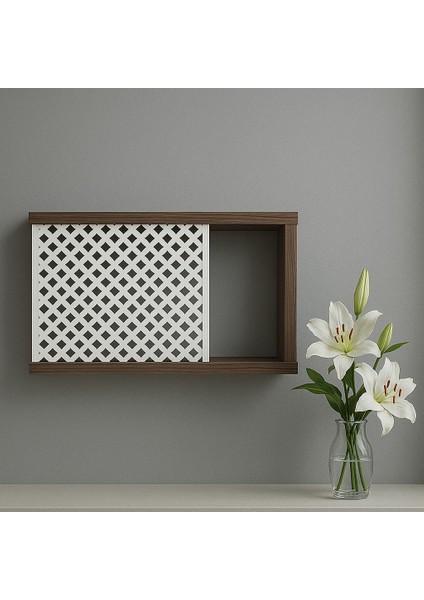 Dekoratif Duvara Asılabilir Sigorta ve Modem-Wifi Saklama Kutusu 25X35 cm Derinlik 11 cm