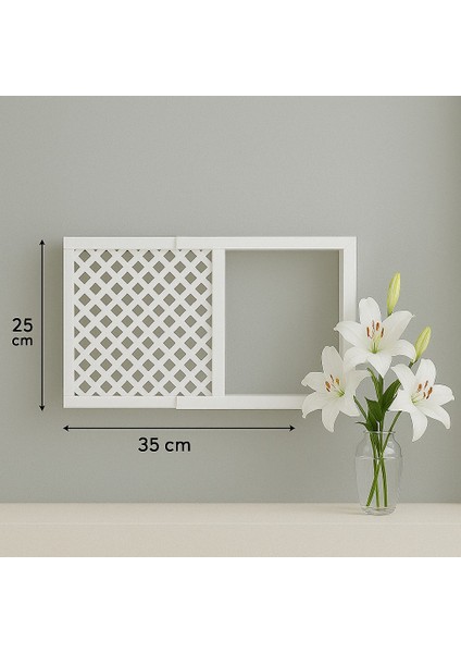 Dekoratif Duvara Asılabilir Sigorta ve Modem-Wifi Saklama Kutusu 25X35 cm Derinlik 11 cm