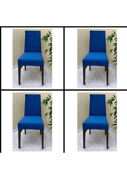 4 Adet Süet Detaylı Angora Kumaş Sandalye Kılıfı Yıkanabilir Likralı Esnek Lastikli, Sandalye Örtü fiyatları