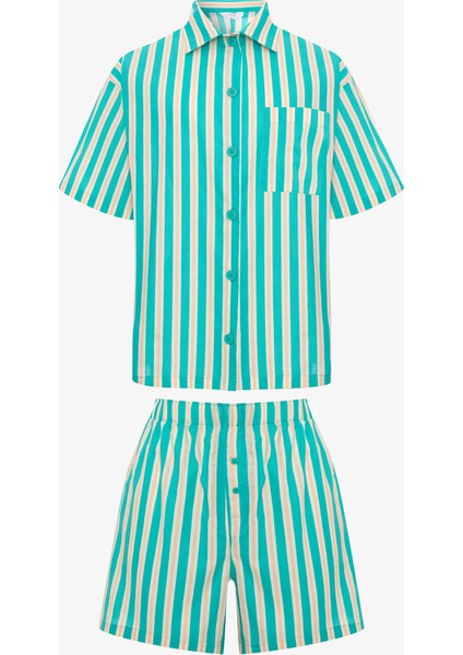 Hailey Gömlek Şort Pijama Takımı