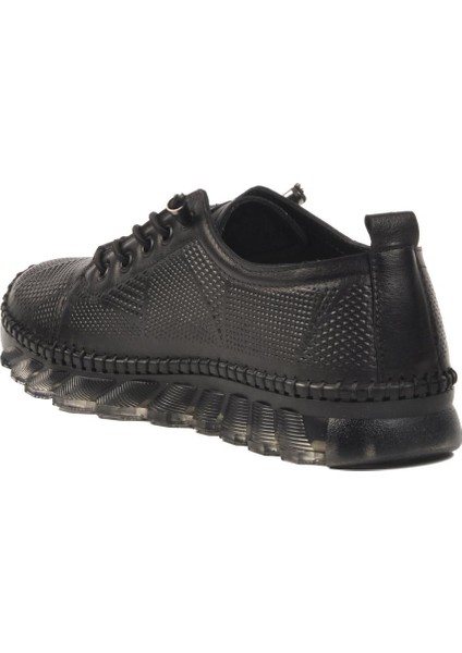 Siyah Deri Kadın Casual Ayakkabı 0004 Z fırsatları