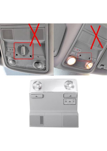 Çatı Işığı Okuma Işık Haritası Işık 1KD947105B 3TD947133 Volkswagen Golf Için 5 6 Mk6 Tiguan Passat B6 Skoda Octavia Koltuk (Yurt Dışından)
