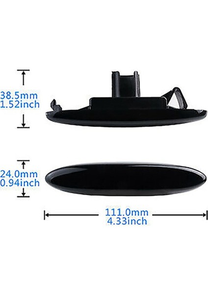 Araba LED Işaret Işıkları Dönüş Sinyali Sinyal Lambası Gösterildiği Gibi (Yurt Dışından)