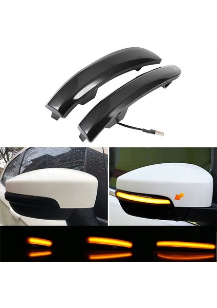 Sıralı Dinamik LED Dönüş Sinyal Lambası Yan Ayna Işaret Lambası (Yurt Dışından)