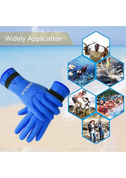 3 mm Neopren Dalış Eldivenleri Kayganlık Önleyici Şnorkelcilik (Yurt Dışından)