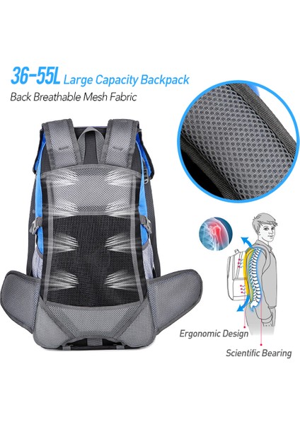 36 - 55L Büyük Kapasiteli Çevreye Dalı Outdoor Depolama Sırt Çantası (Yurt Dışından) modelleri