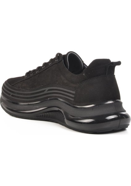 Siyah Nubuk Deri Erkek Sneaker 1004 M fırsatları
