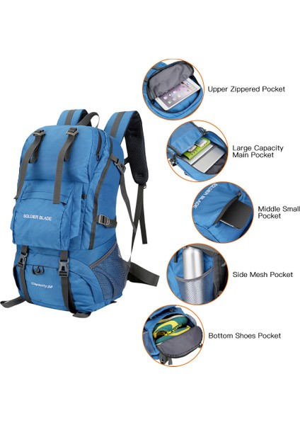 50L Su Geçirmez Büyük Kapasiteli Dağcılık Çantası (Yurt Dışından) fırsatları