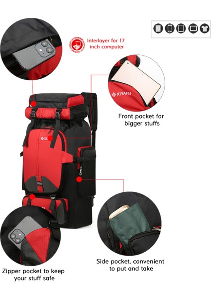 70L Su Geçirmez Spor Çantası (Yurt Dışından) indirimleri