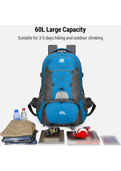60L Antisapanç Çoklu Depolama Yürüyüş Çantası (Yurt Dışından) indirimleri