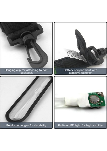 Yansıtıcı LED Canta Etiketi Bandı Yüksek Görünürlükli Güvenlik Ekipmanı (Yurt Dışından) modelleri