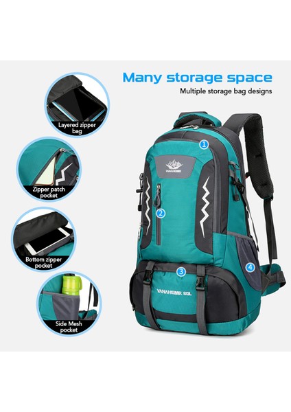 60L Suya Dalı Erkek ve Kadınlar Için Yürüyüş Çantası (Yurt Dışından) fırsatları