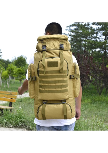 56 - 75L Büyük Yürüyüş Çantası Su Geçirmez Seyahat Çantası (Yurt Dışından) indirimleri