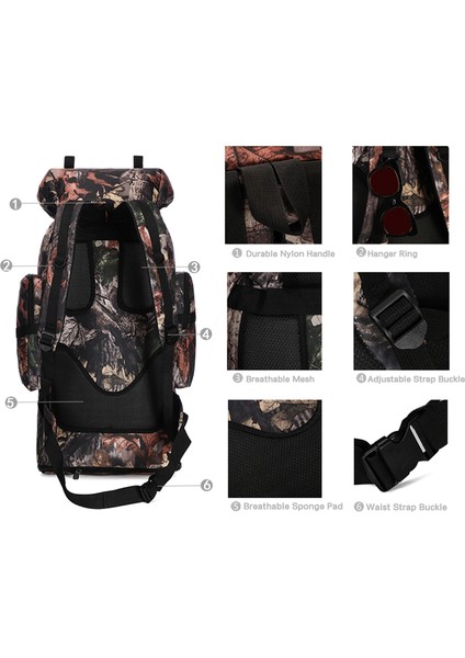 100L Su Geçirmez Genişletilebilir Outdoor Yürüyüş Çantası (Yurt Dışından) fiyatları