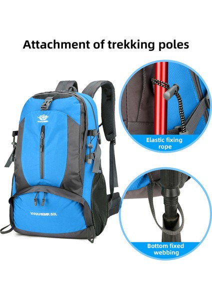 50L Yürüyüş Çantası Çoklu Depolama Sugeçirmez (Yurt Dışından) fırsatları